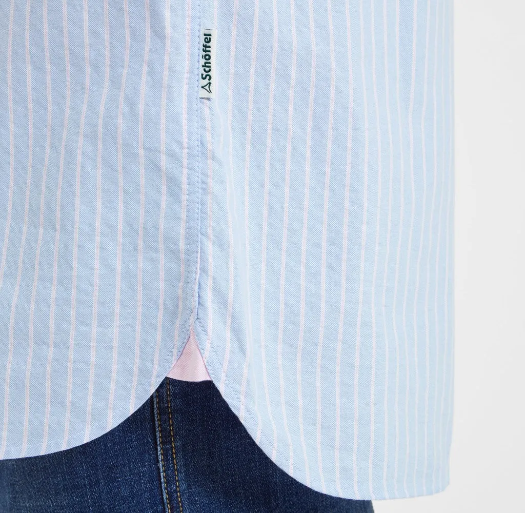 Holt Soft Oxford Tailored Shirt - Blue/Pink Stripe