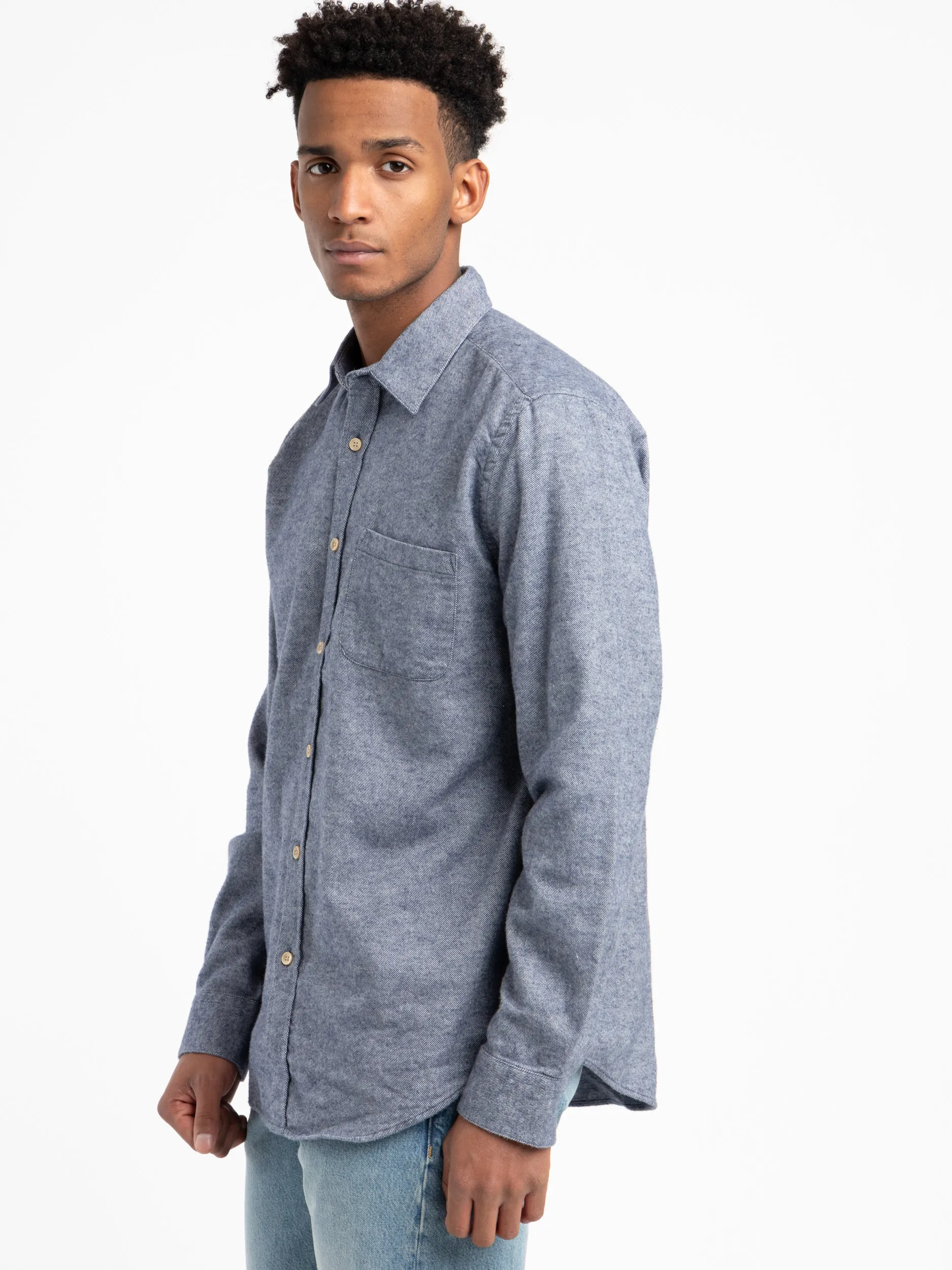 Indigo Teca Flannel Shirt