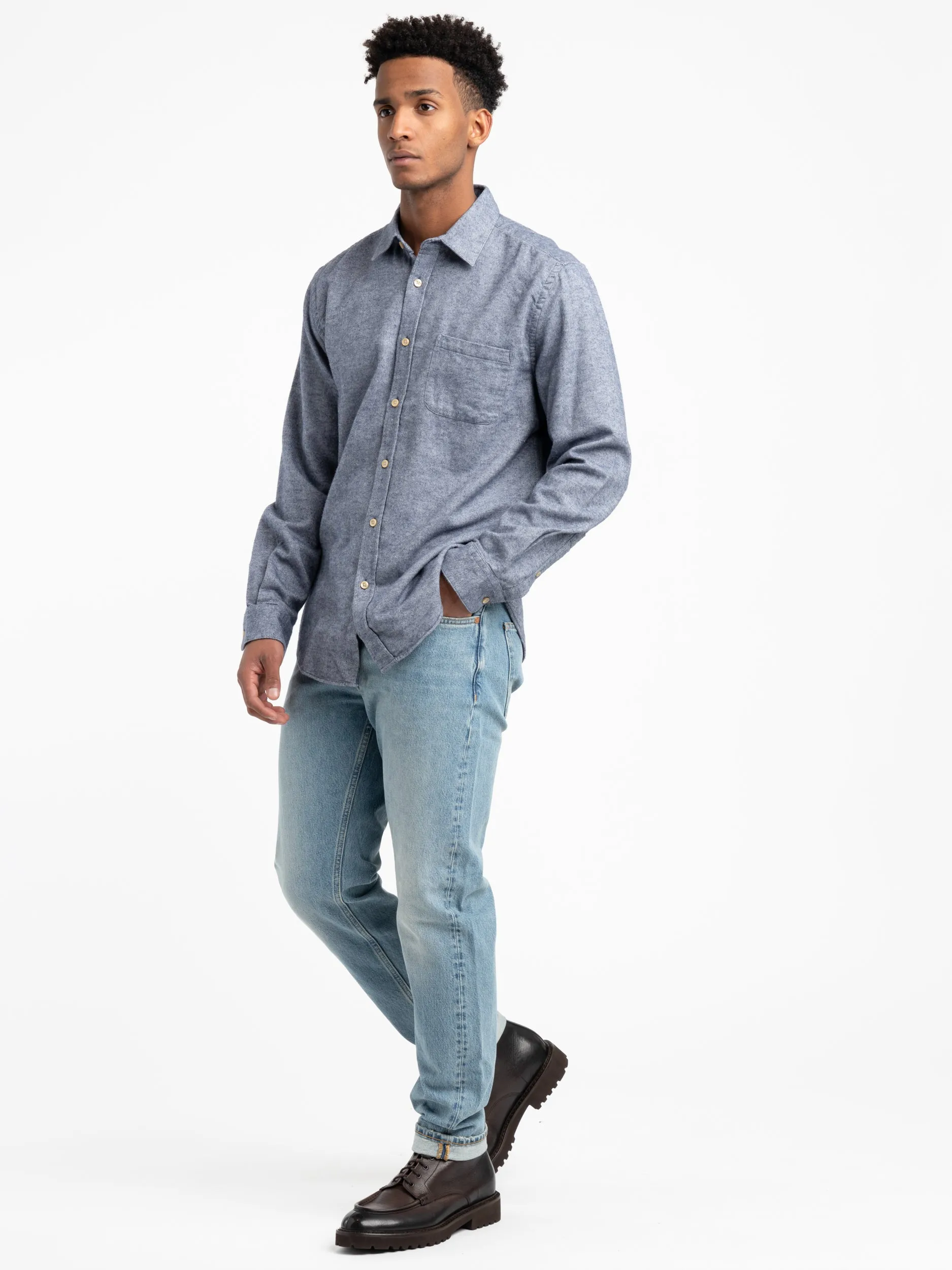 Indigo Teca Flannel Shirt