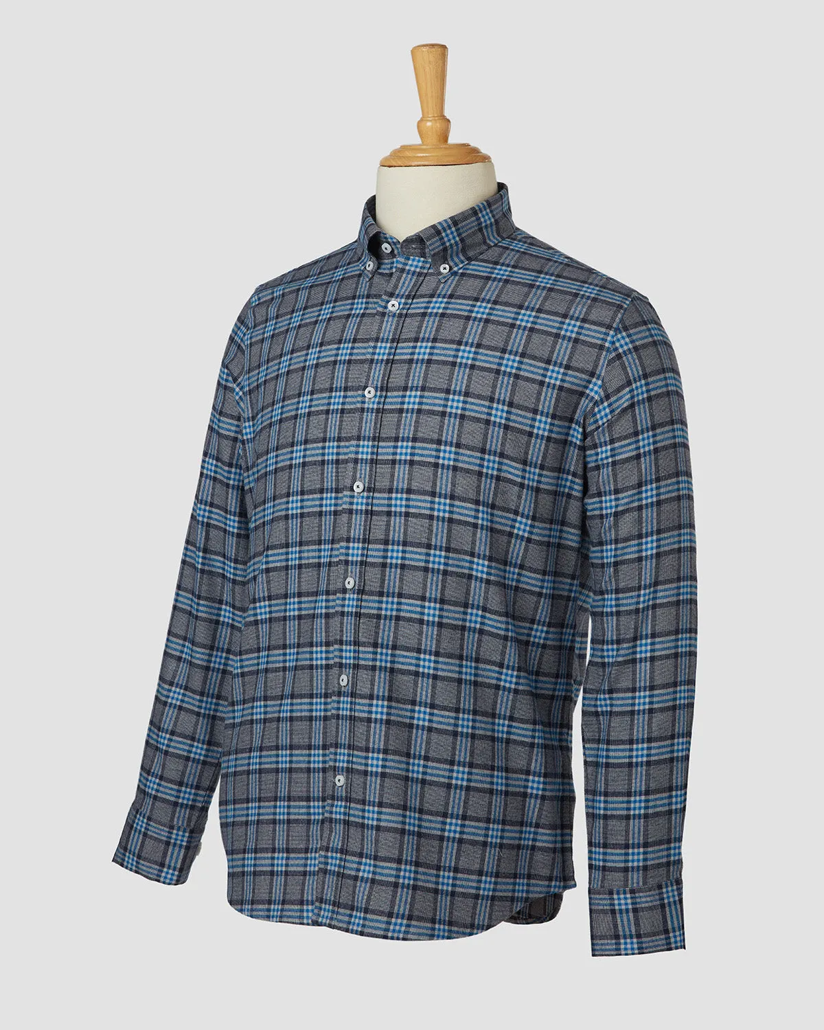 Japanese Blue Treat Checked Shirt