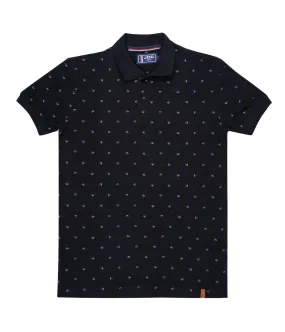 JDC Boy's Black Printed T-Shirt