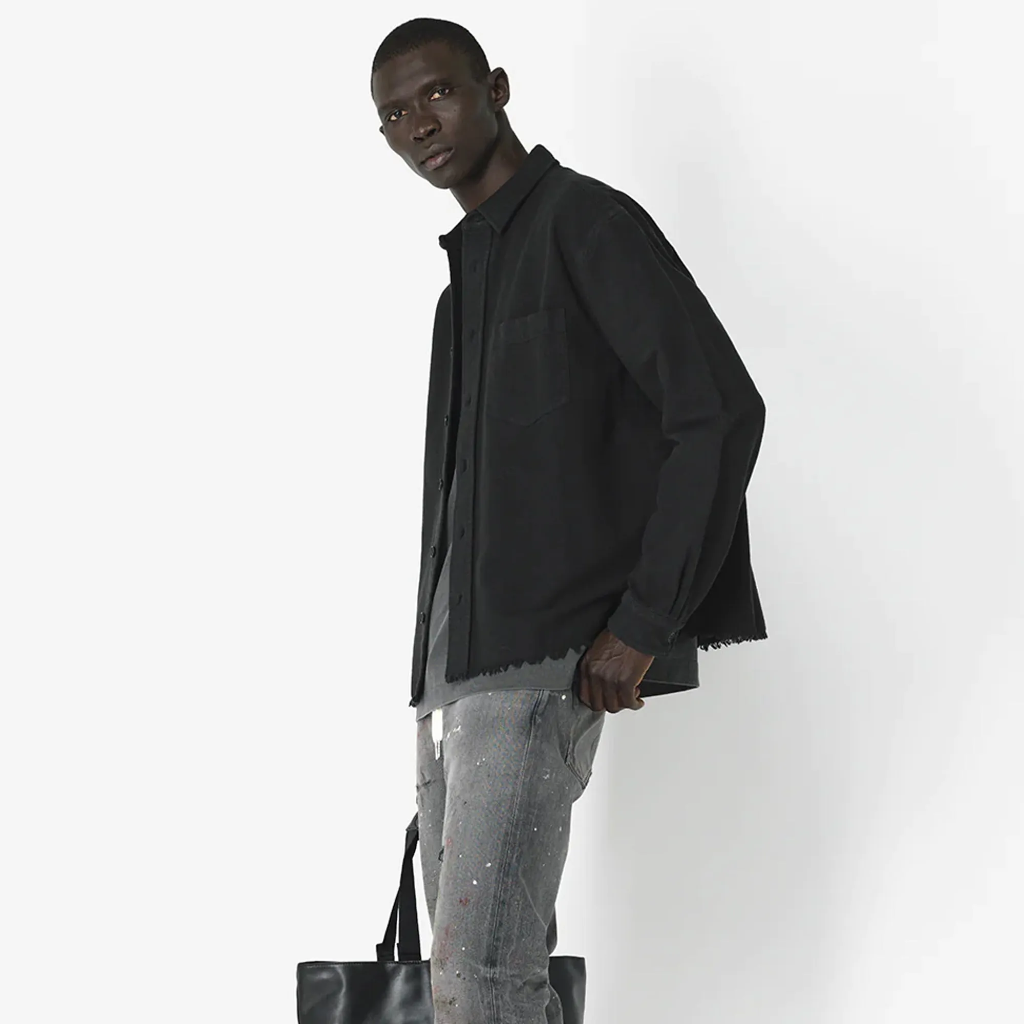 John Elliott Mens Hemi Oversized Shirt