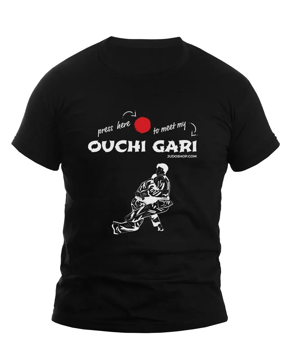 Judo T-Shirt Ouchi Gari Press Here