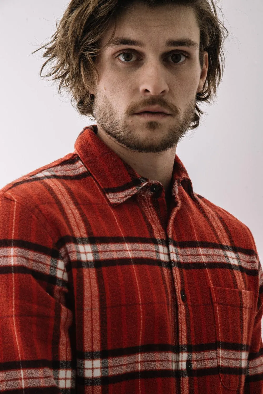 KATO The Ripper Organic Cotton Vintage Plaid Brushed - Red