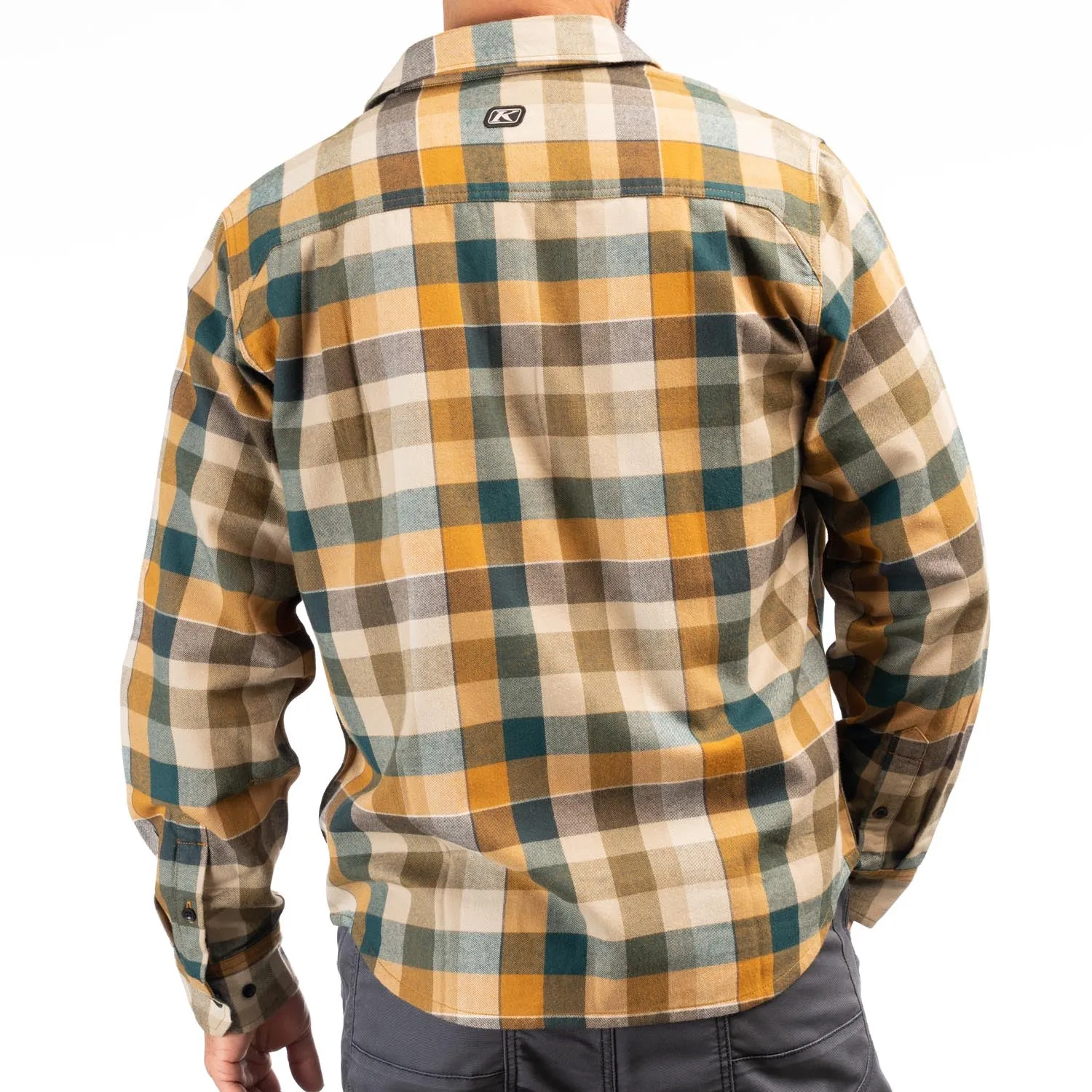 Klim Alderson Midweight Flannel Dark Sea/Golden Brown