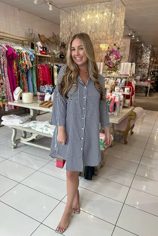 Long Collared Shirt Dress