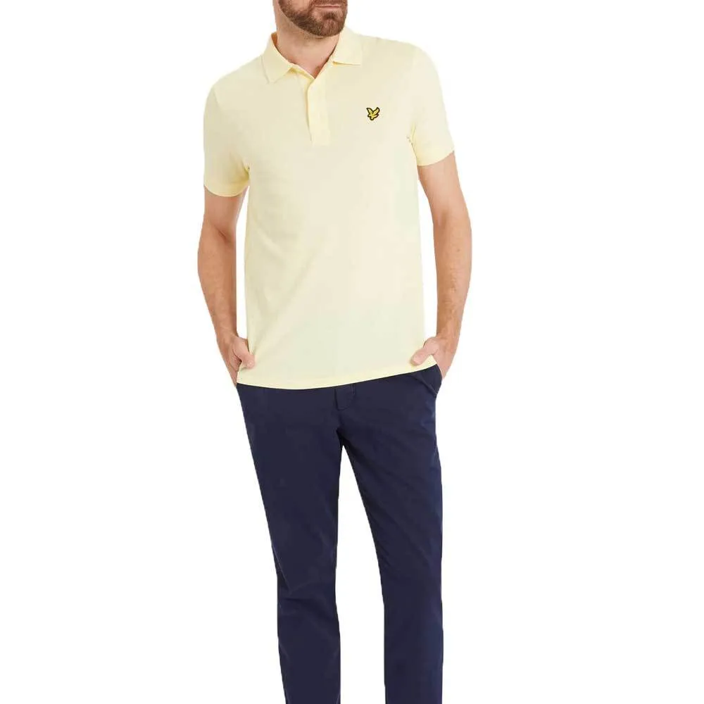 Lyle And Scott Plain Polo Shirt - Butter Cream Yellow