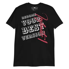 Men's Brand Slogan And Logo Black Tee