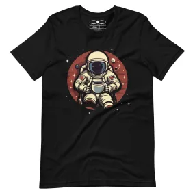 Men's Coffee Cosmos And Spaceman Graphic Tee