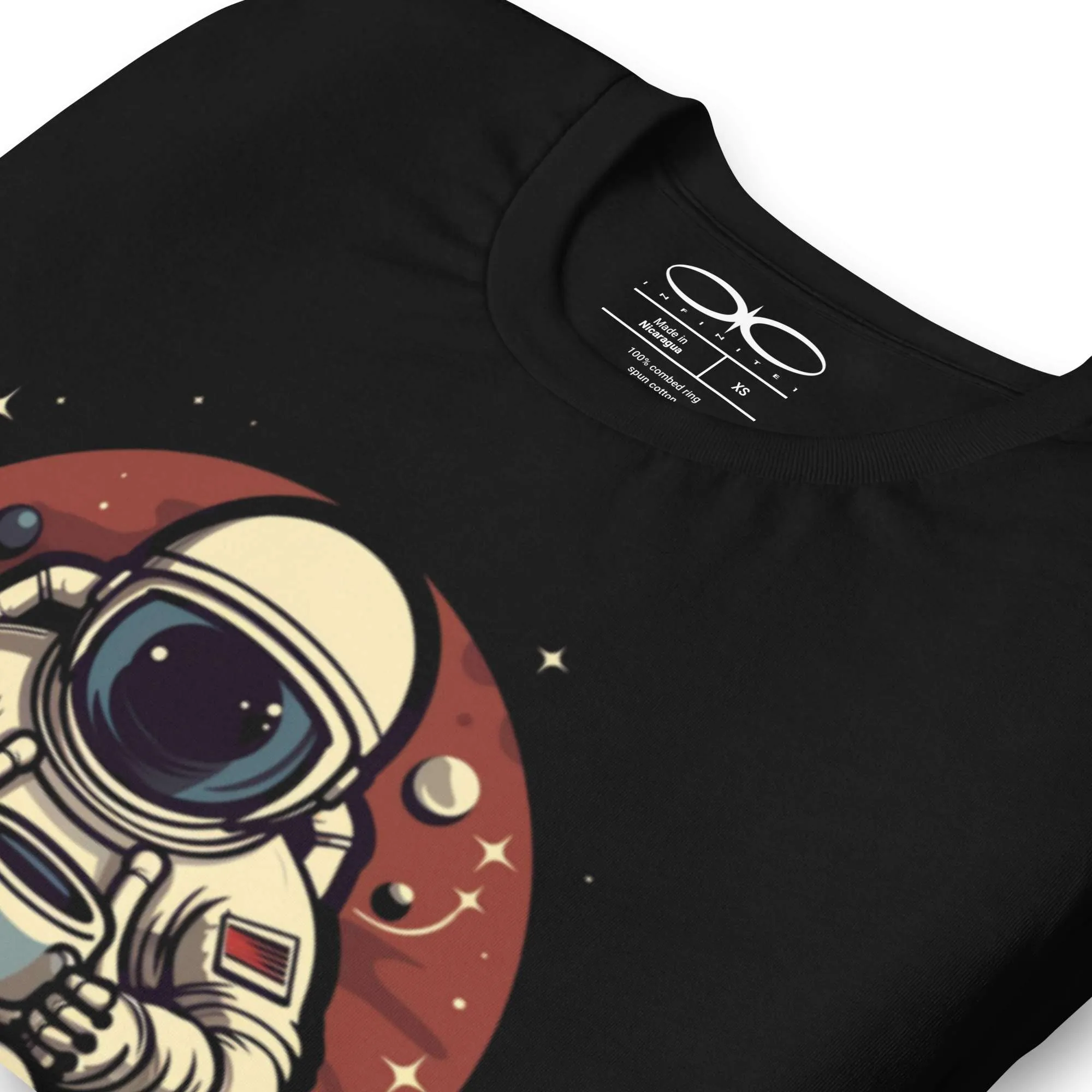 Men's Coffee Cosmos And Spaceman Graphic Tee