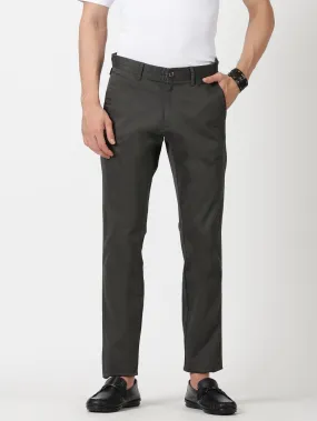 MEN'S DK GREY SOLID JASON FIT TROUSER