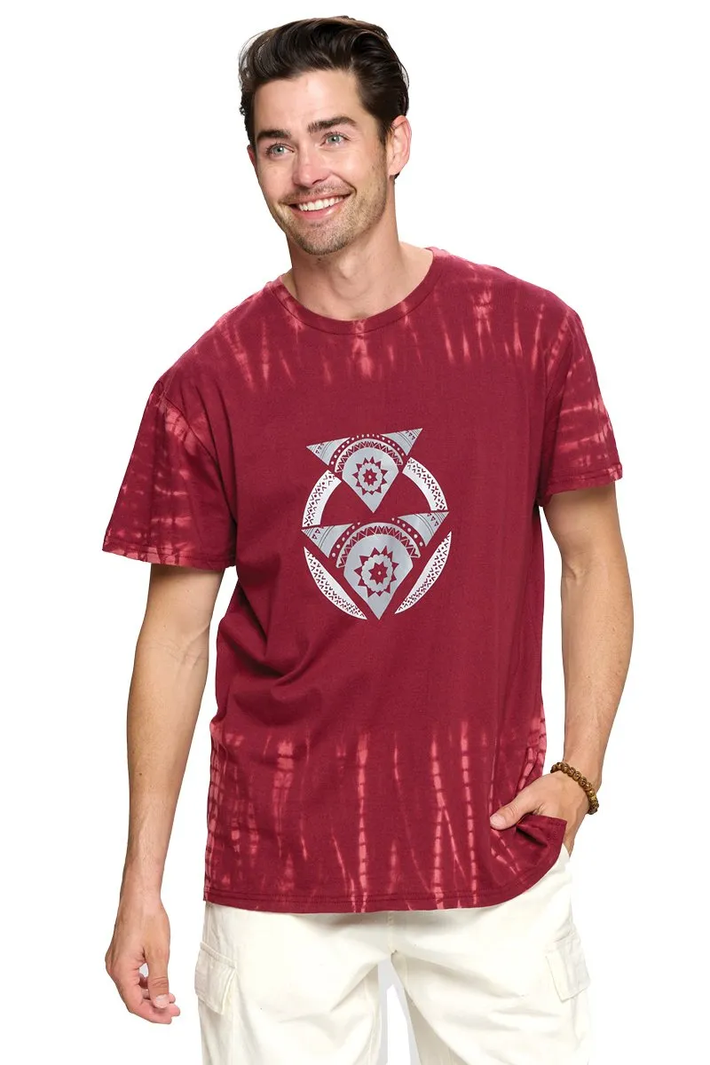 Men's Tie Dye Sacred Geometry T shirt