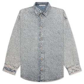 Monogram Shirt - Blue/Beige