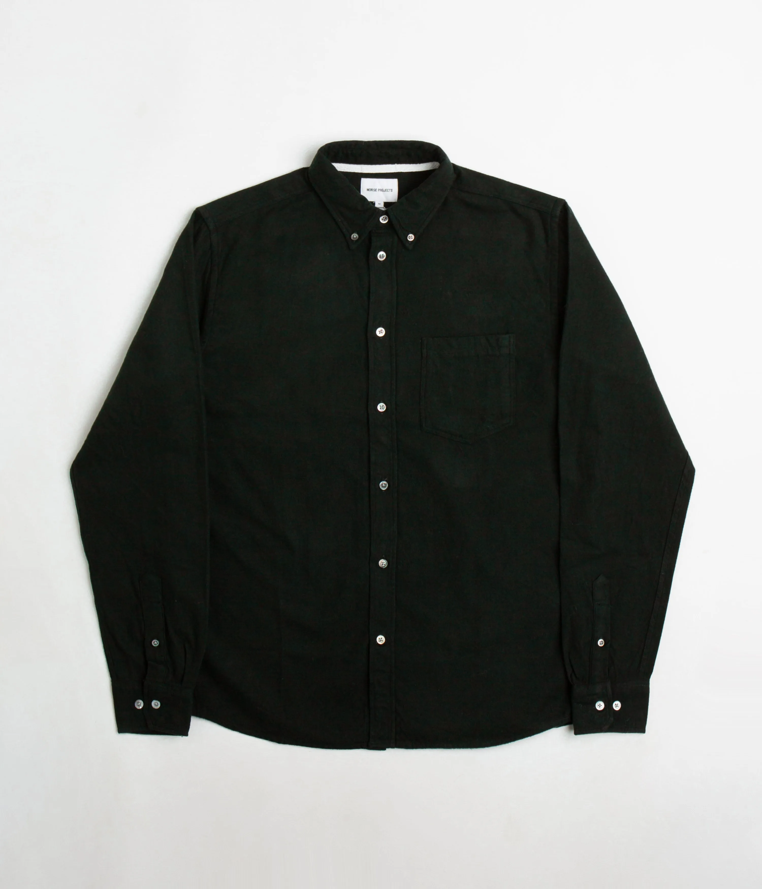 Norse Projects Anton Organic Flannel Shirt - Dark Green