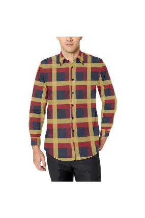 Plaid Park Men's Casual Dress Shirt