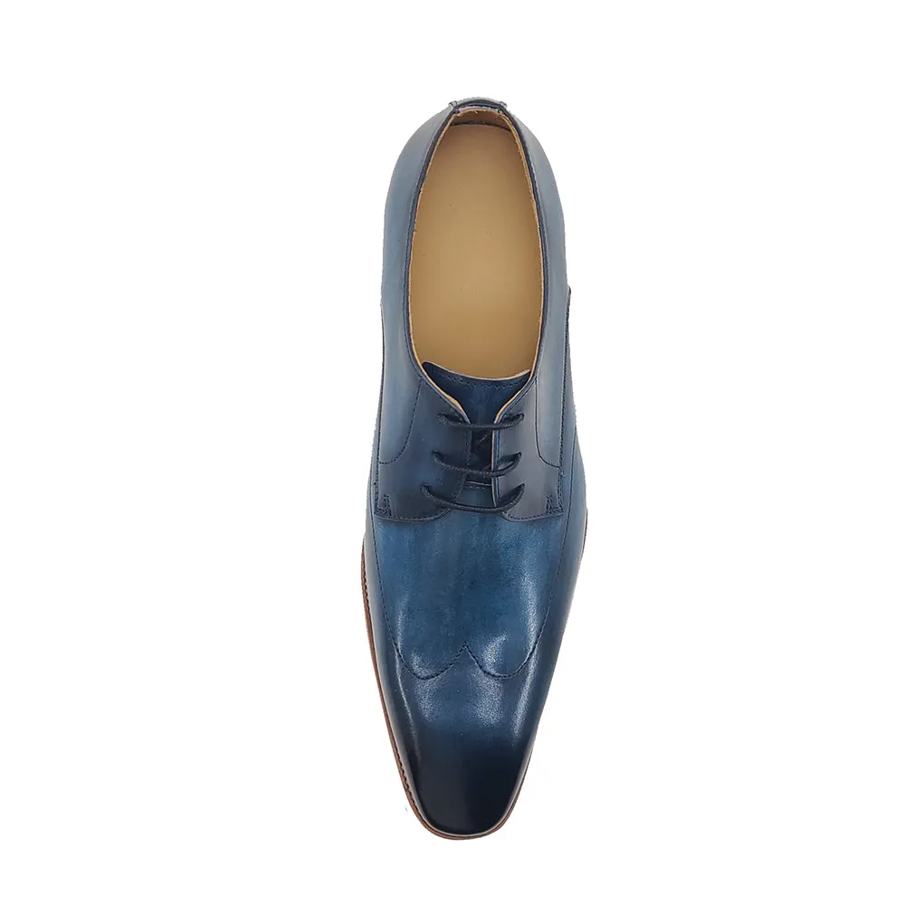 Plain Toe Wing-tip Stitching Blucher style Oxford