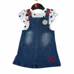 Playdate with Minnie-UK-Denim Dress- 2pc set 🇬🇧