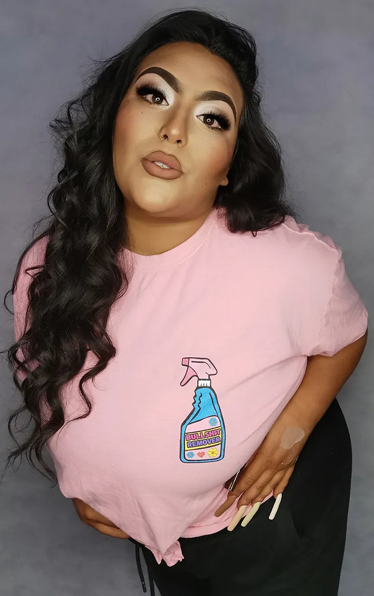 Plus Size B/S Remover Explicit Pink T-Shirt