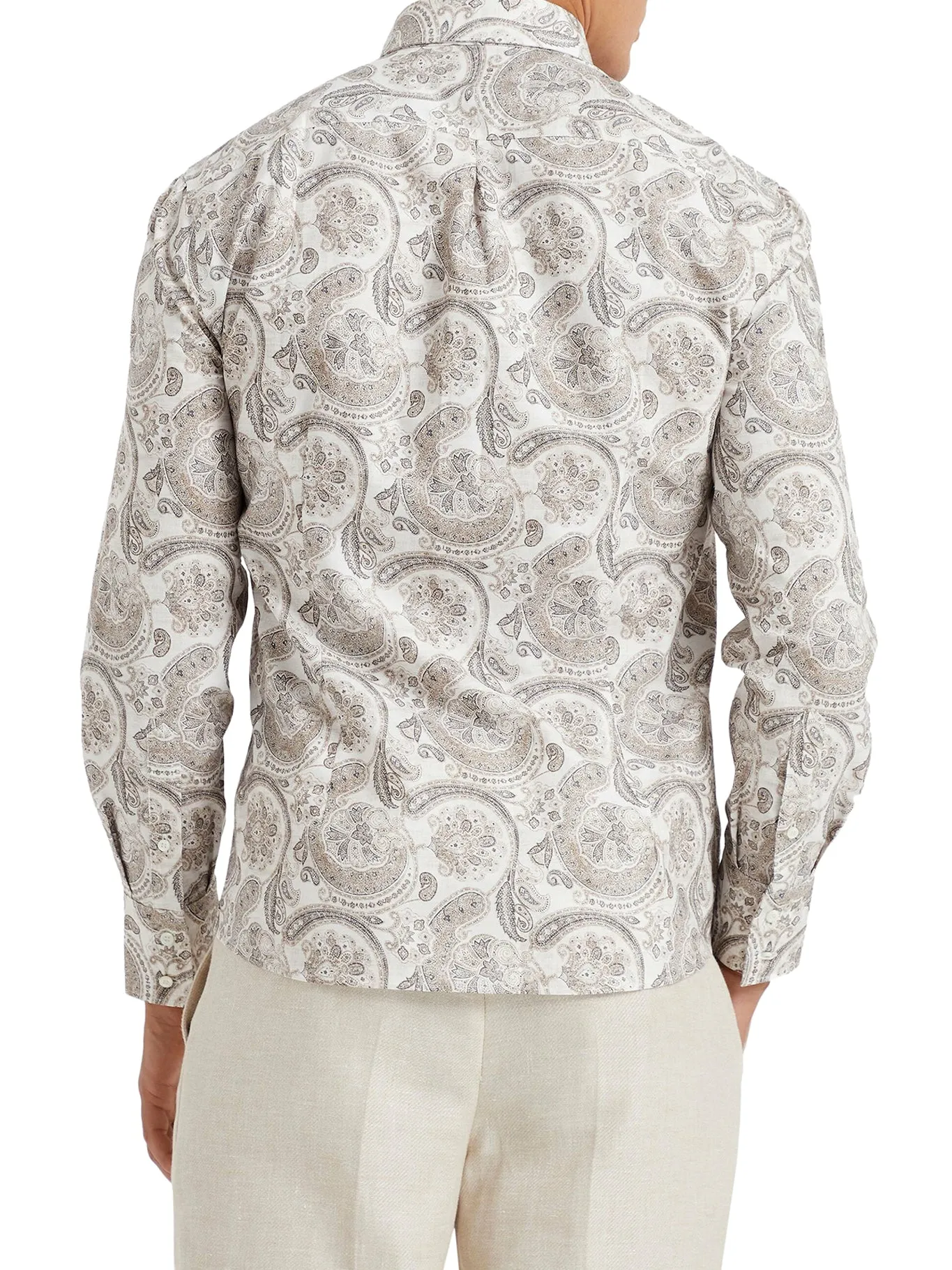 Shirt with paisley print