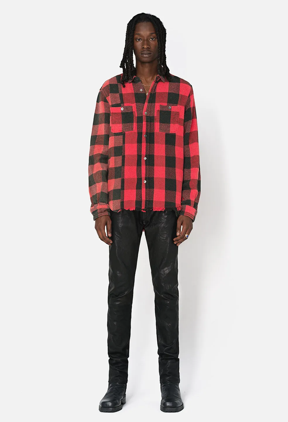 Silverado Paneled Plaid / Red X Black