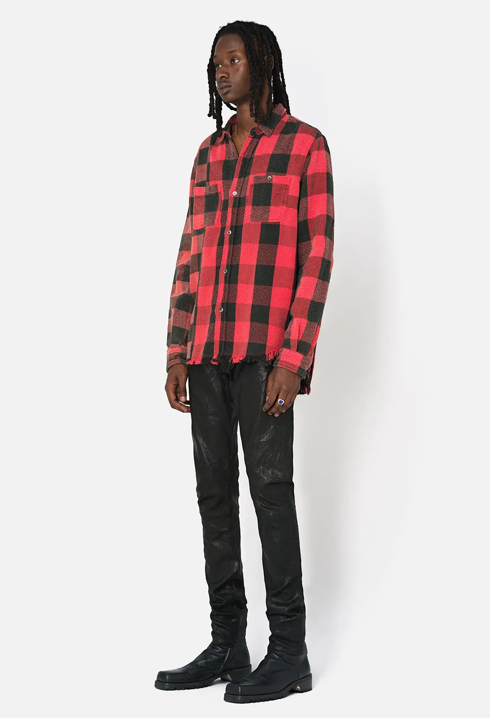 Silverado Paneled Plaid / Red X Black