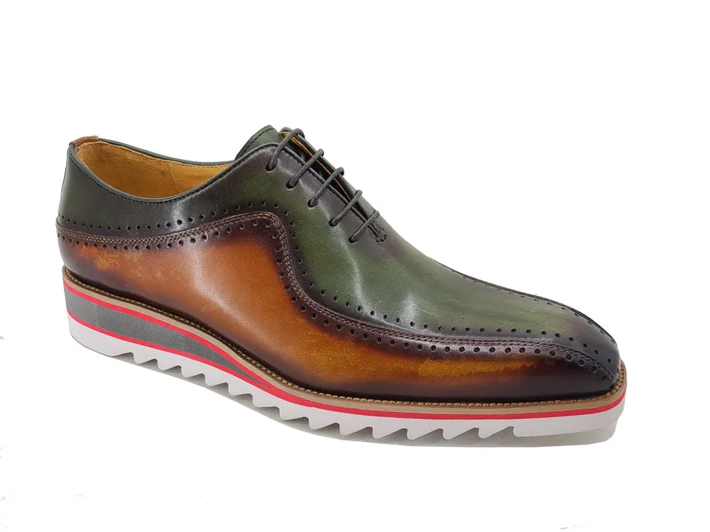 Stylish Two-Tone Brogue Oxford