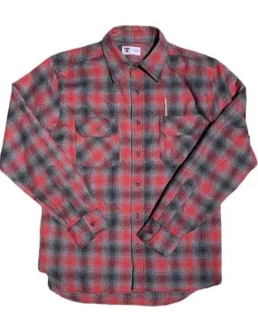 Tellason - Clampdown Red Plaid Flannel Shirt