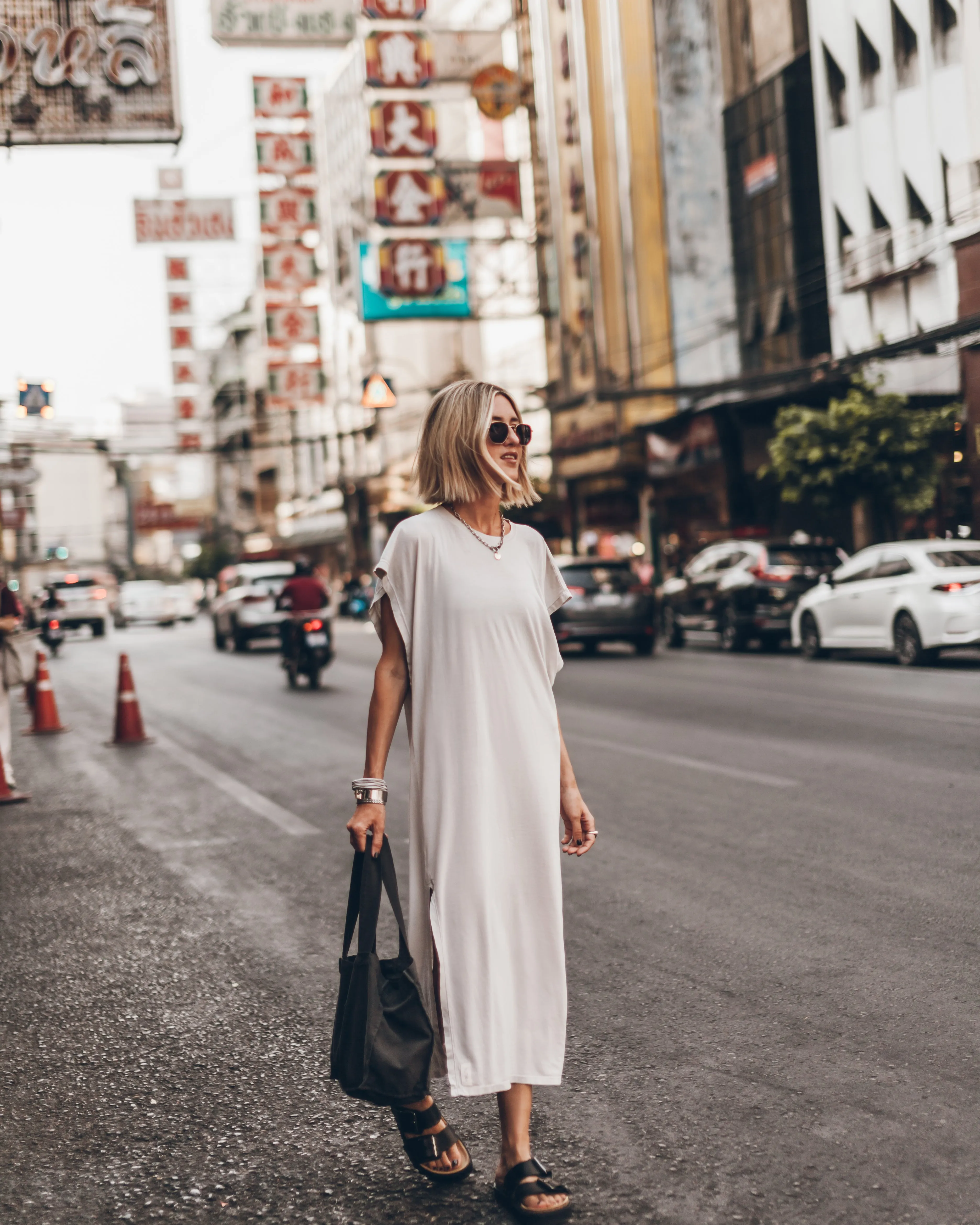 The Light Long Batwing Dress