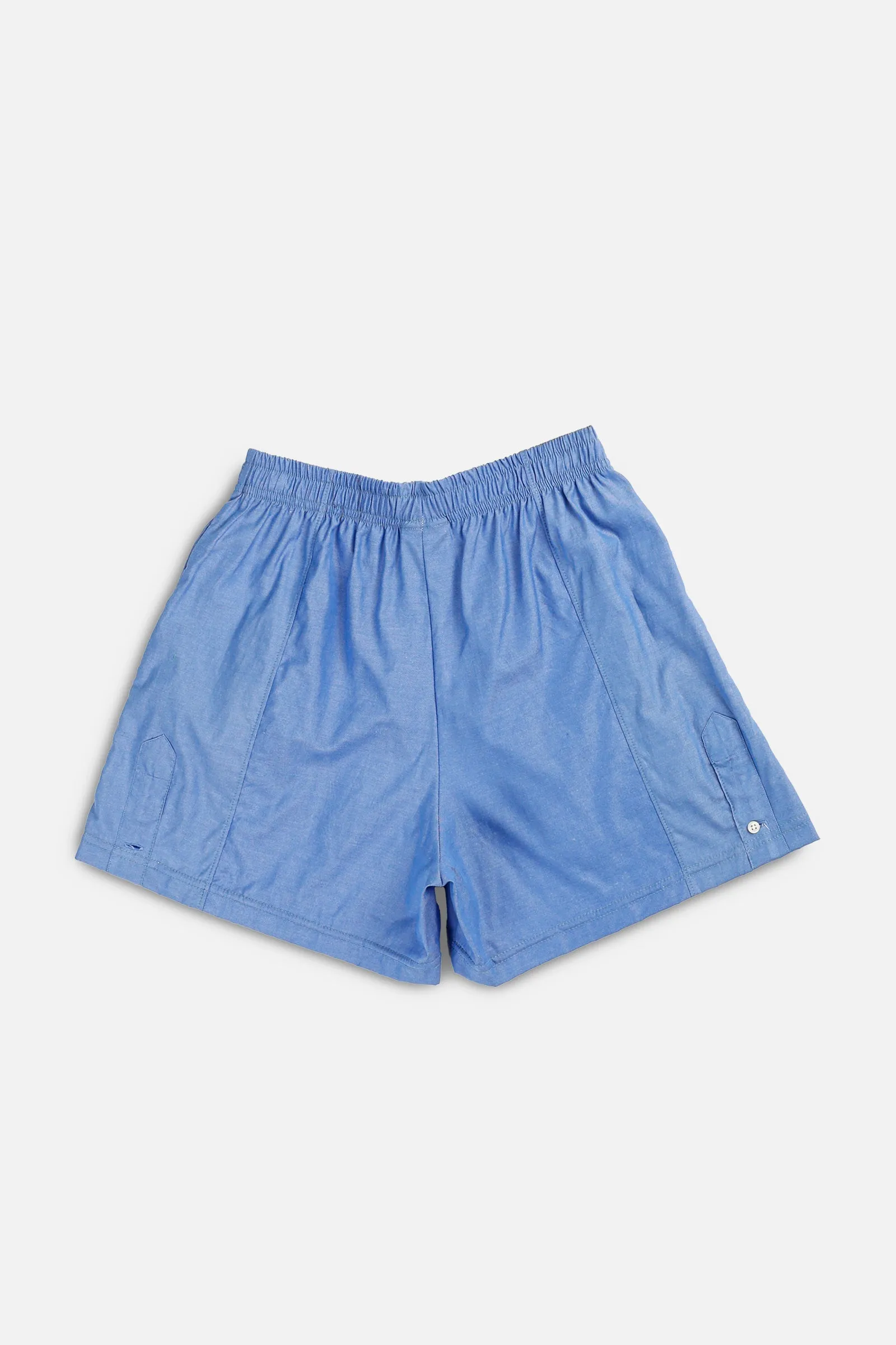 Unisex Rework Oxford Boxer Shorts - XS