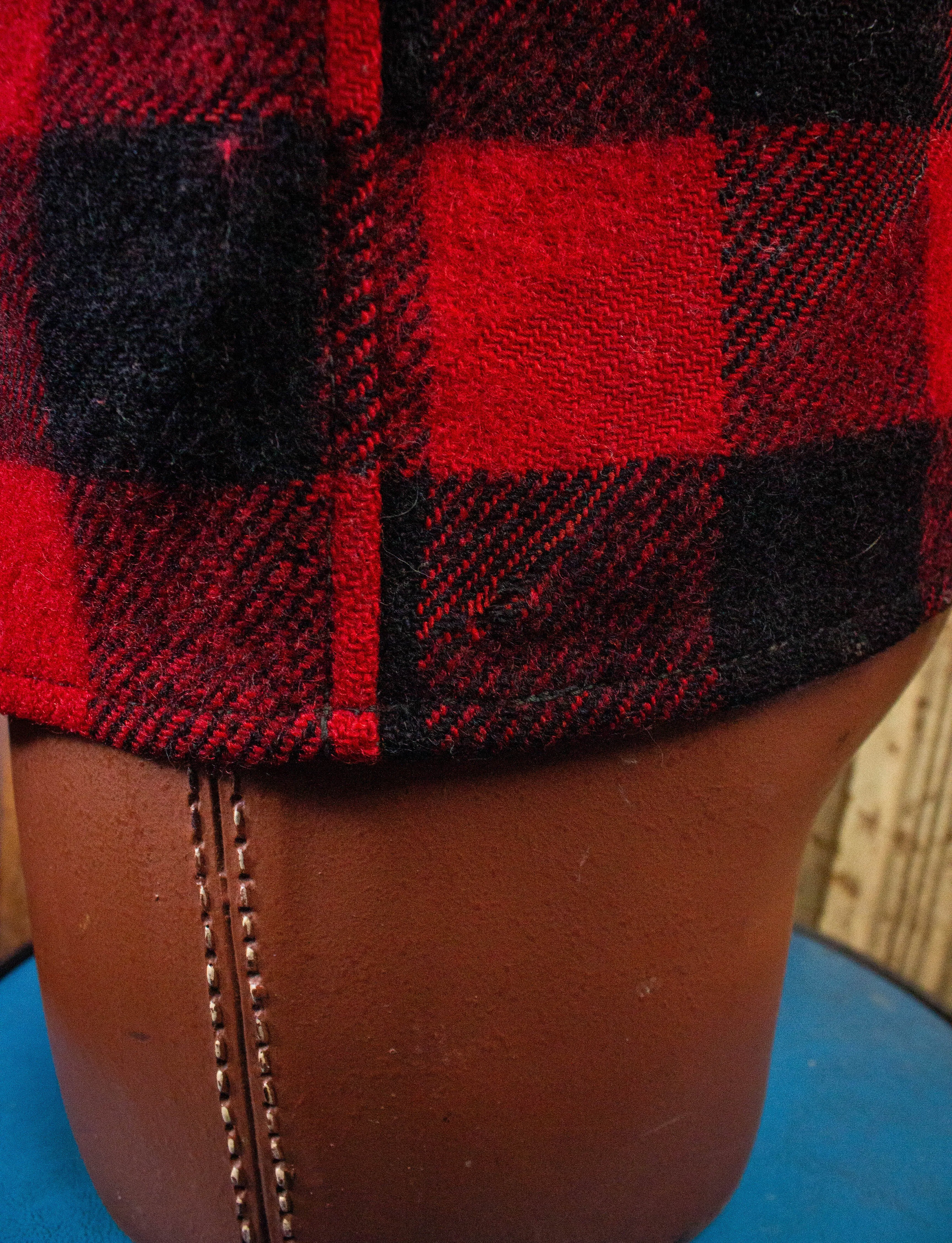 Vintage Buffalo Plaid Flannel Shirt Red/Black XL