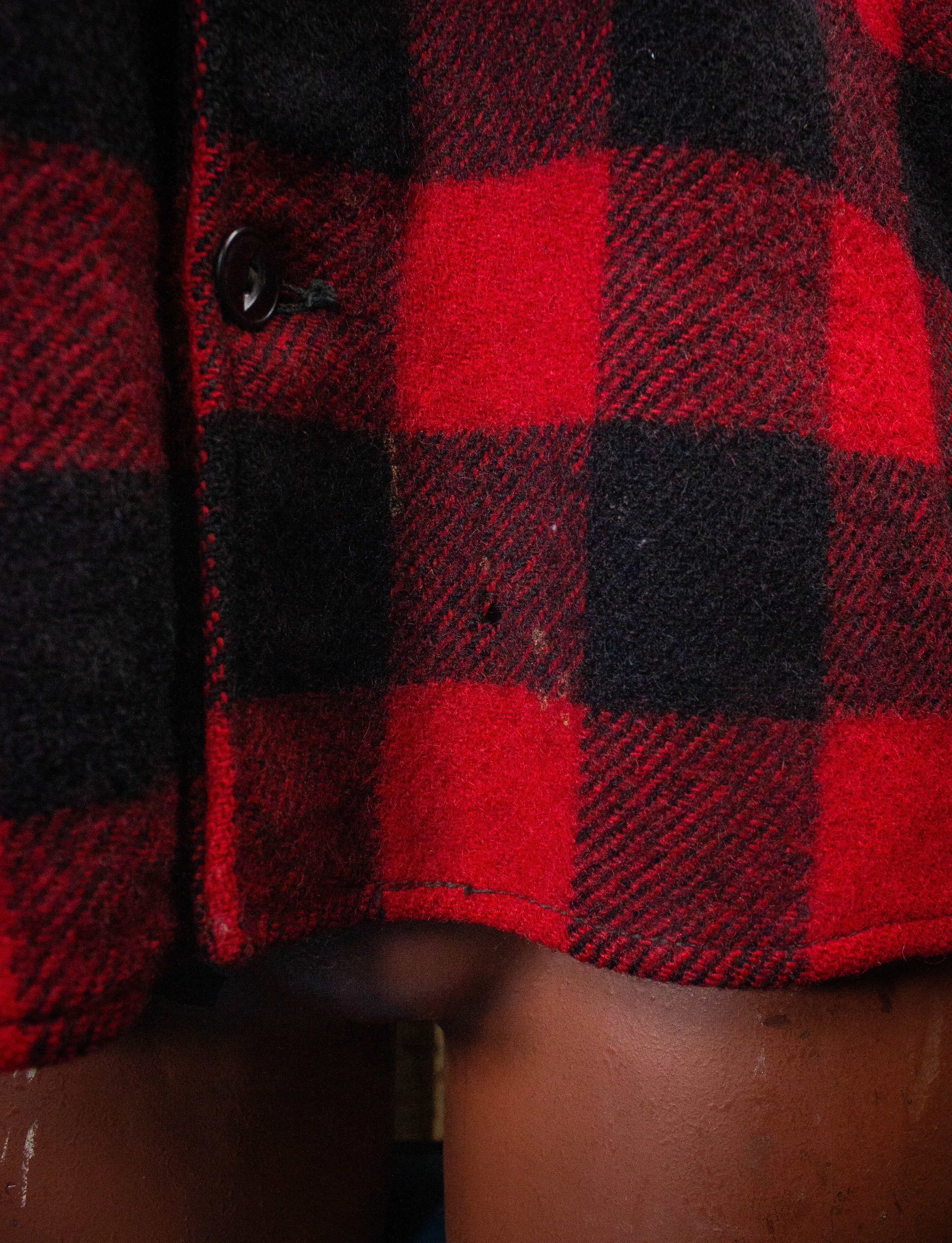 Vintage Buffalo Plaid Flannel Shirt Red/Black XL