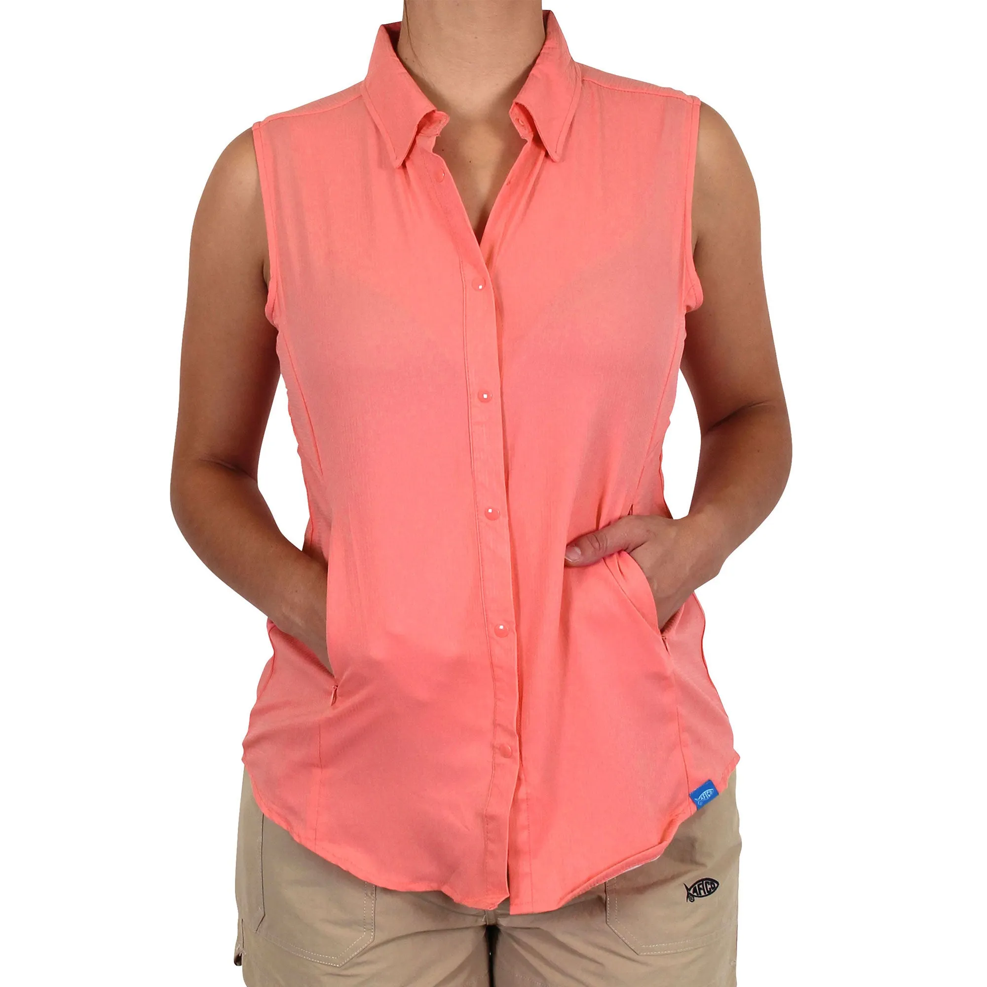 Women's Wrangle Sleeveless Vented Fishing Shirt